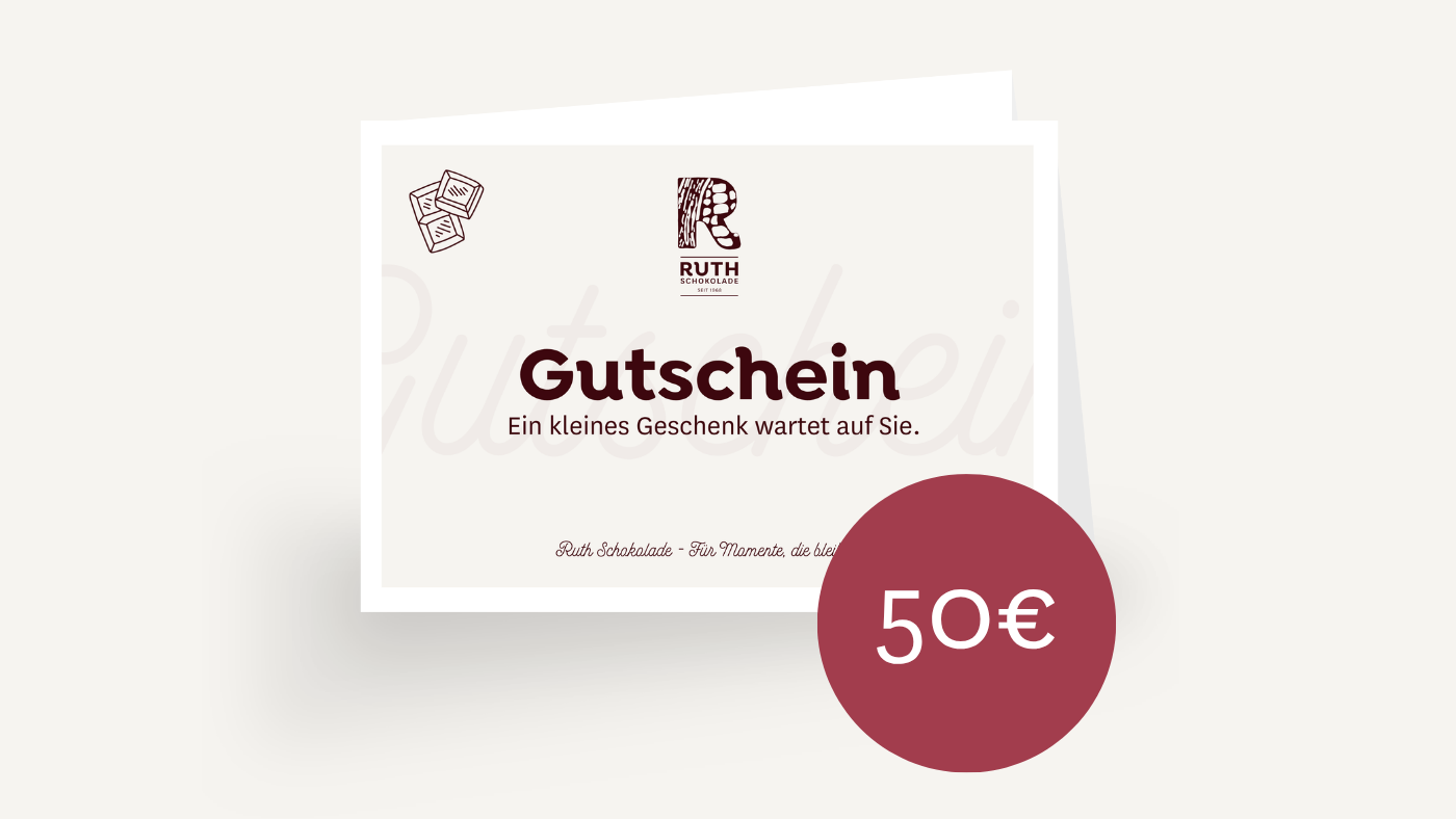 Geschenkgutschein – Ruth Schokolade