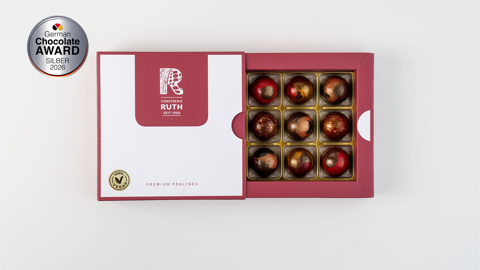 9er Pralinenbox Vegan