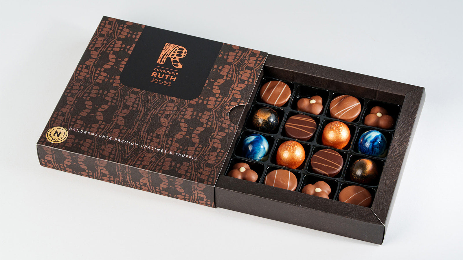 16er Pralinenbox Nougat Lovers