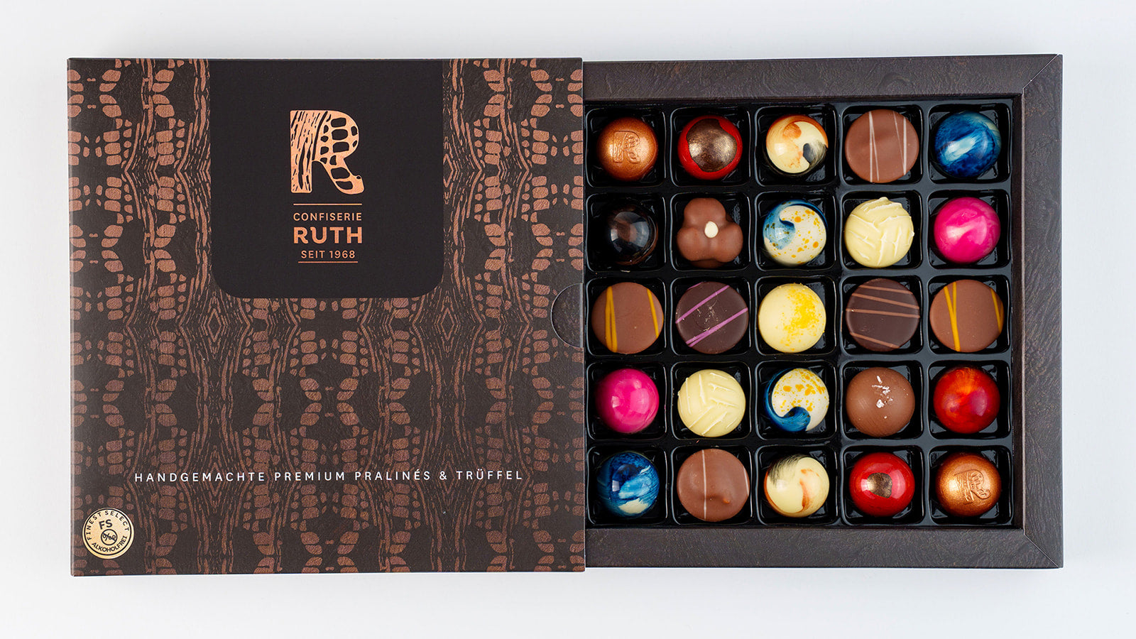 25er Pralinenbox Finest Select alkoholfrei