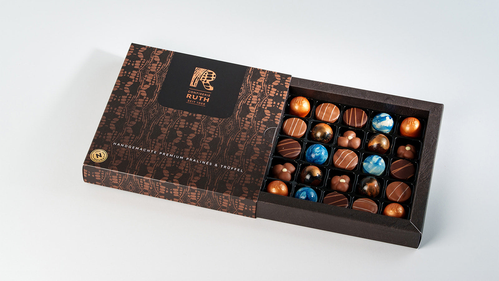 25er Pralinenbox Nougat Lovers