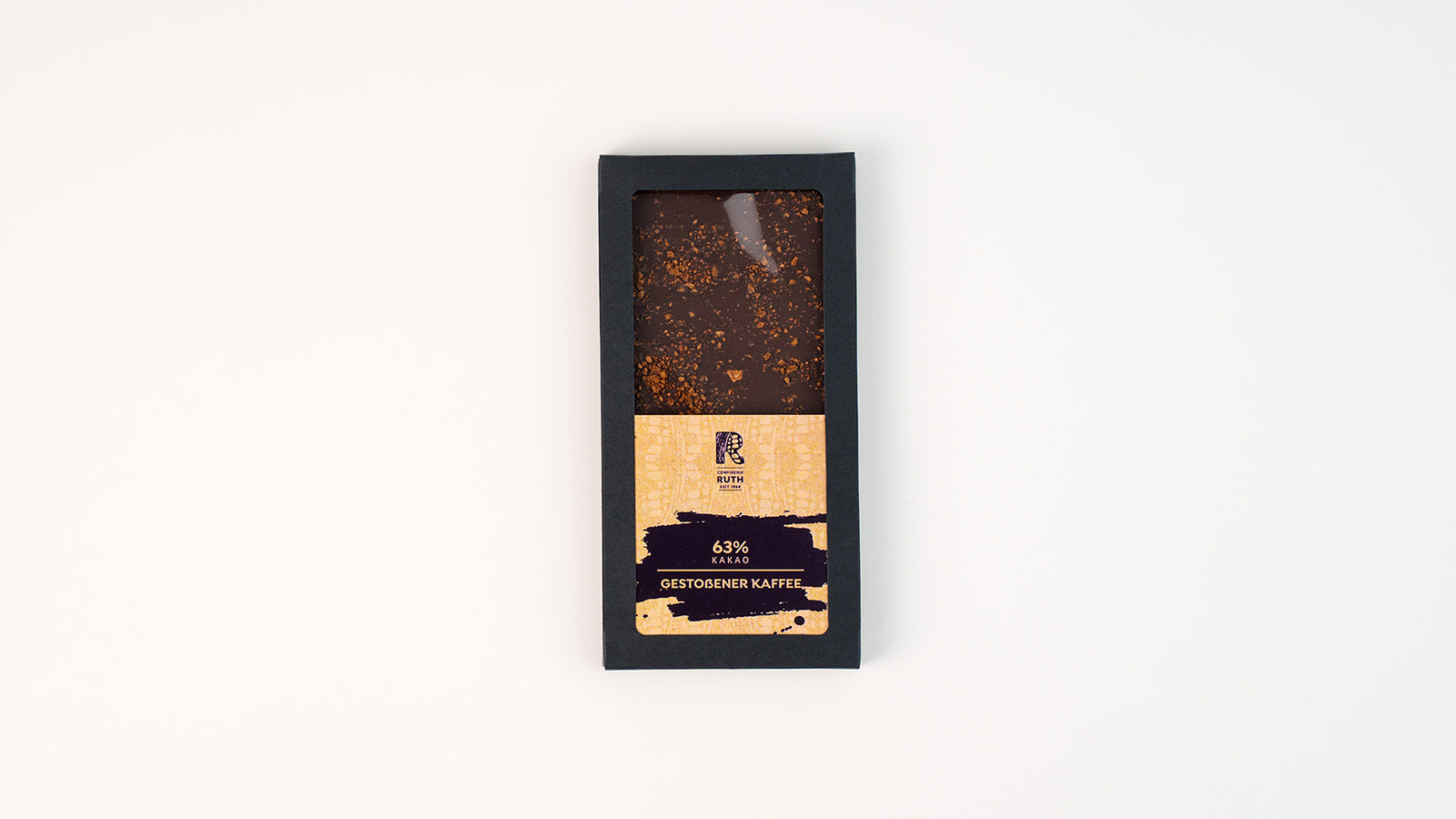 Tafelschokolade Gestoßener Kaffee - Zartbitter