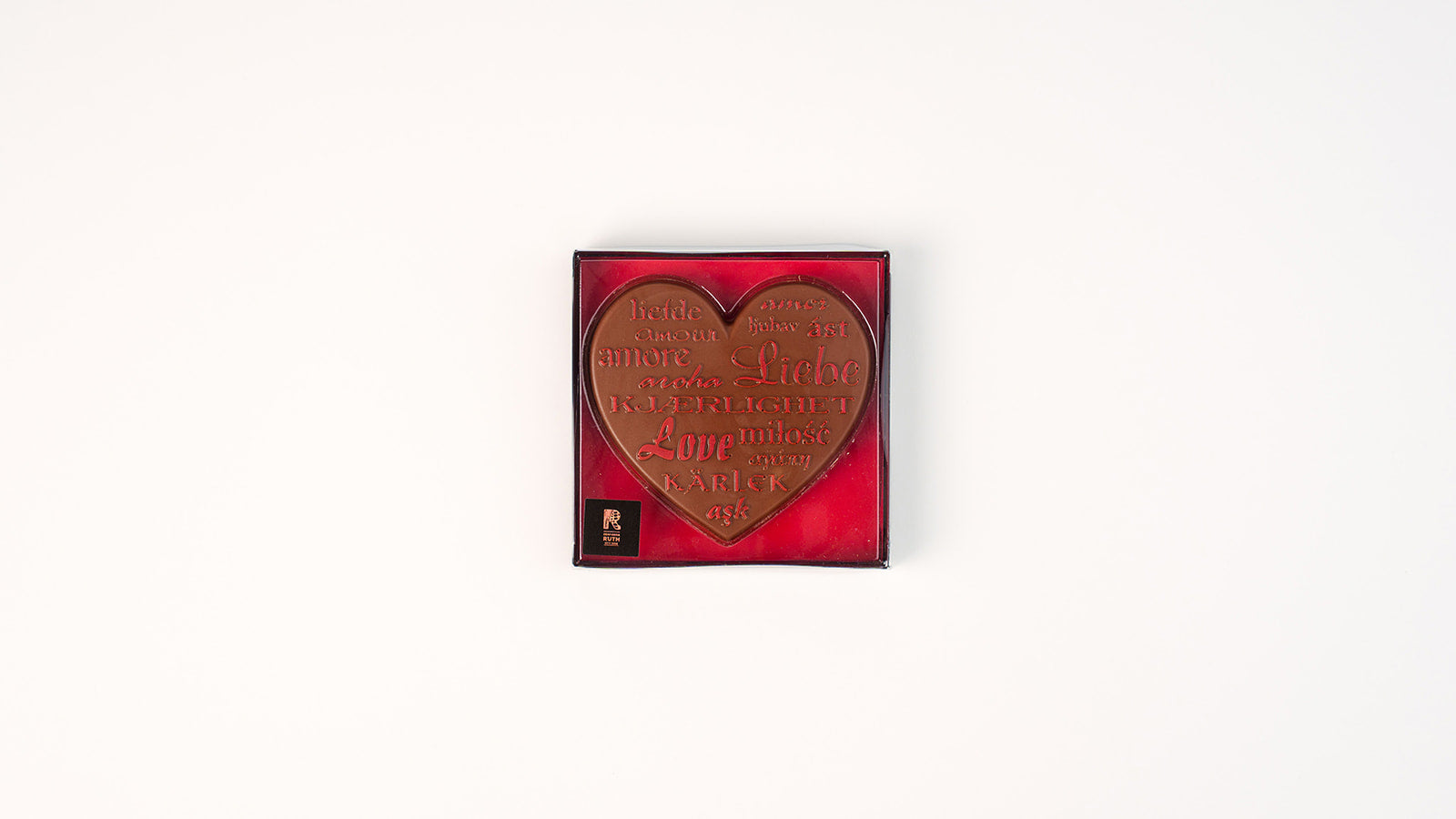 Schokoladenherz mit Text