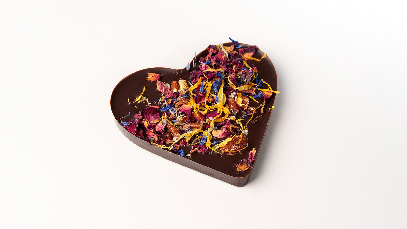 Schokoherz mit Pekannuss - Zartbitter