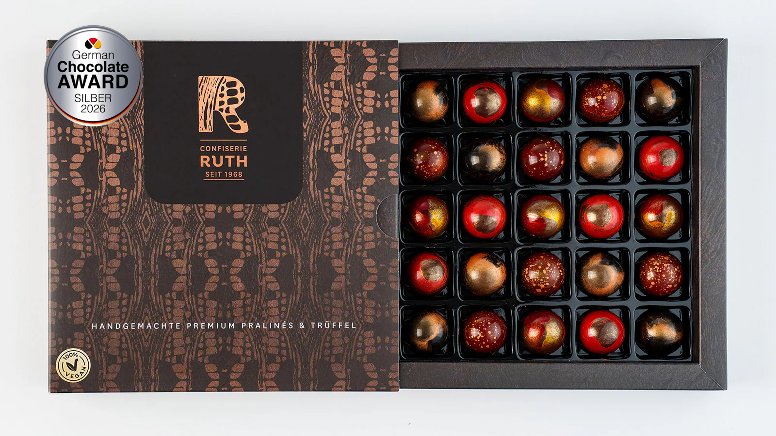 25er Pralinenbox Vegan