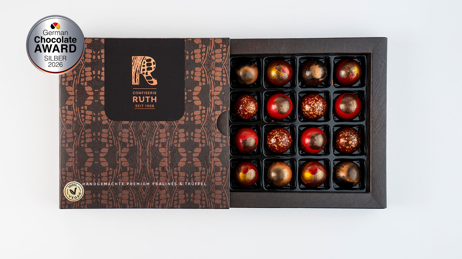 16er Pralinenbox Vegan