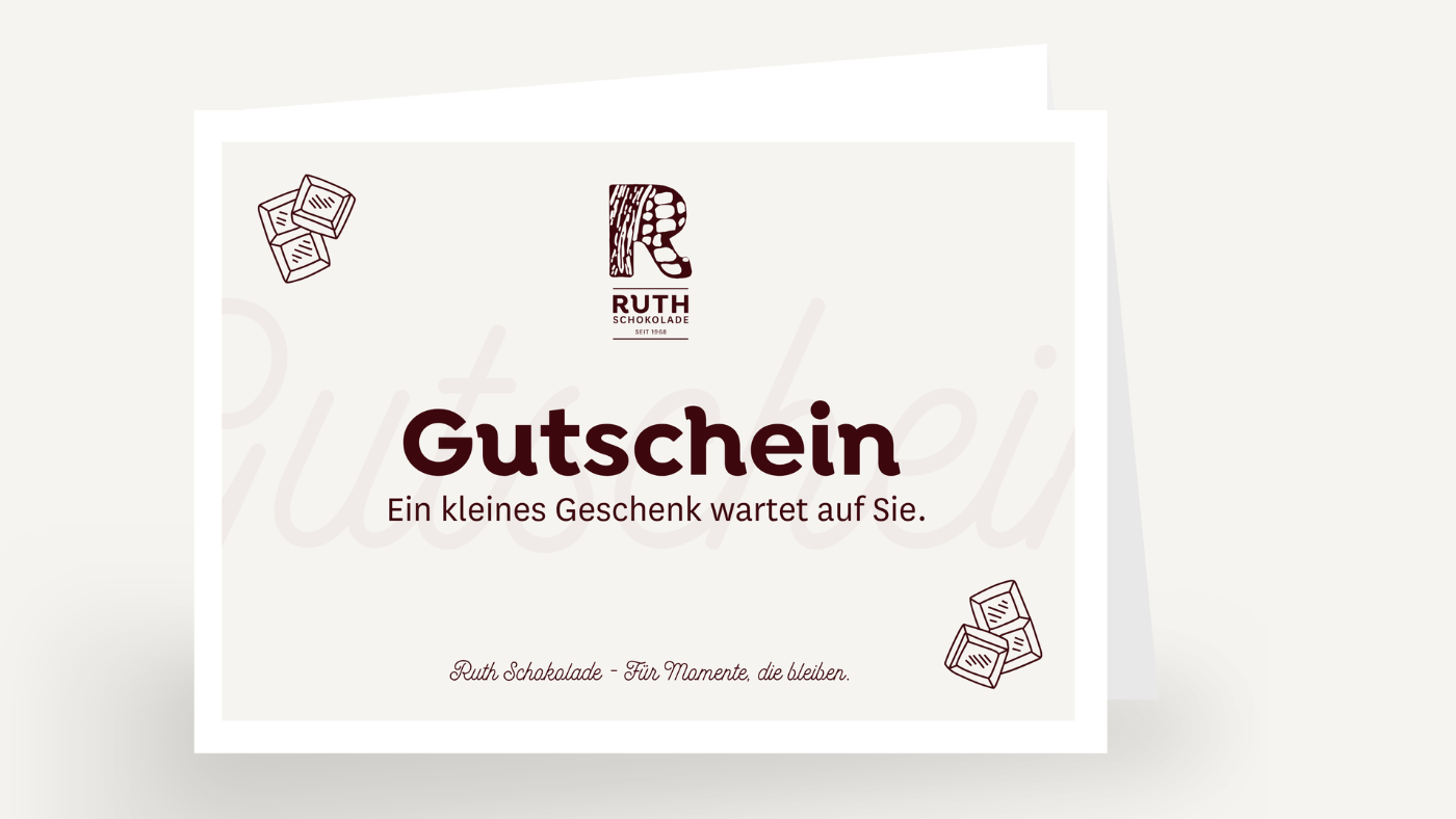 Geschenkgutschein – Ruth Schokolade