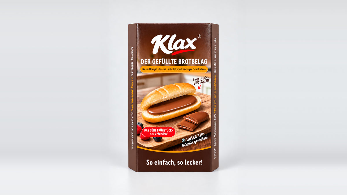 Klax Vollmilchschokolade/Nuss-Nougat