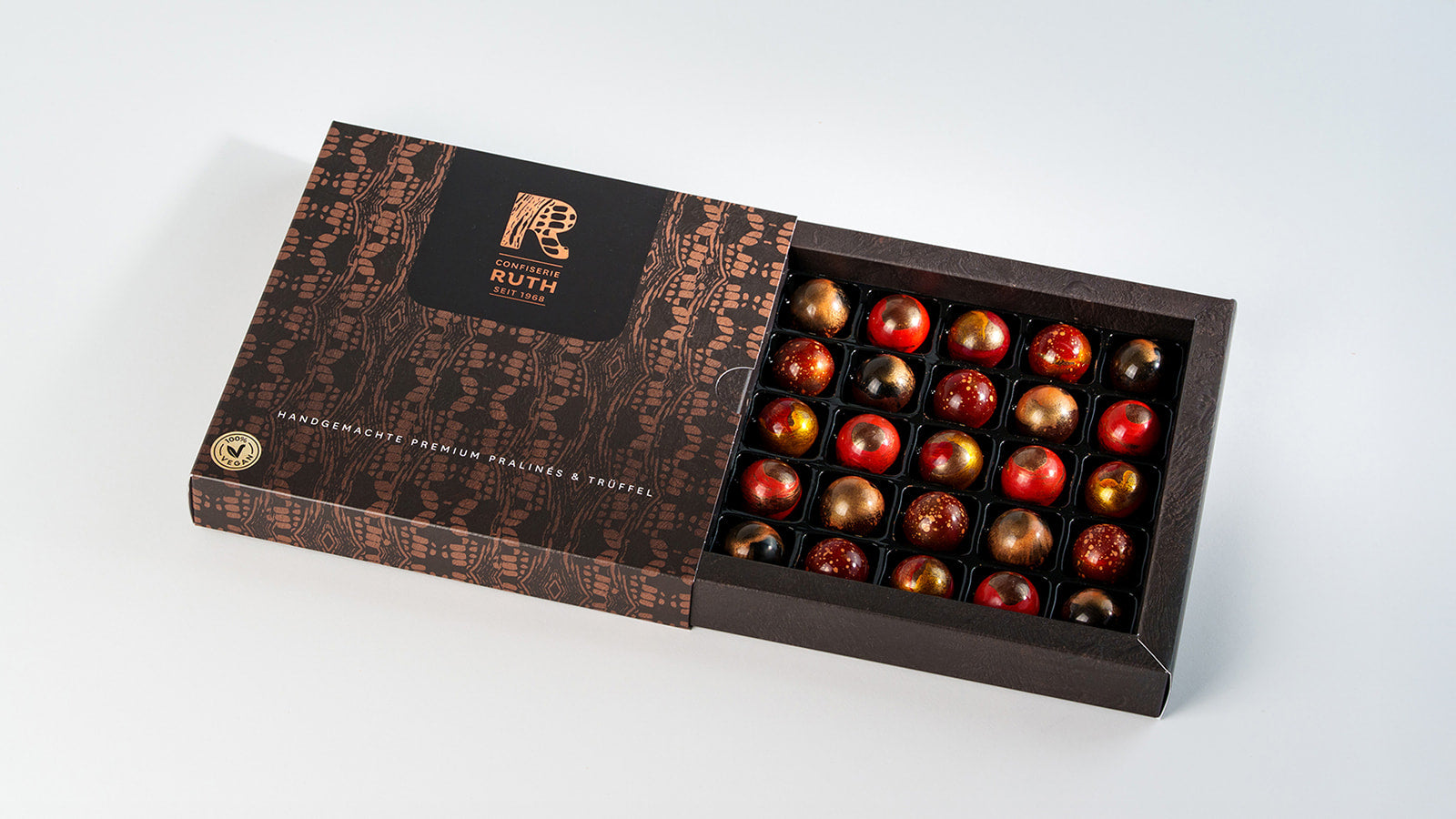 25er Pralinenbox Vegan