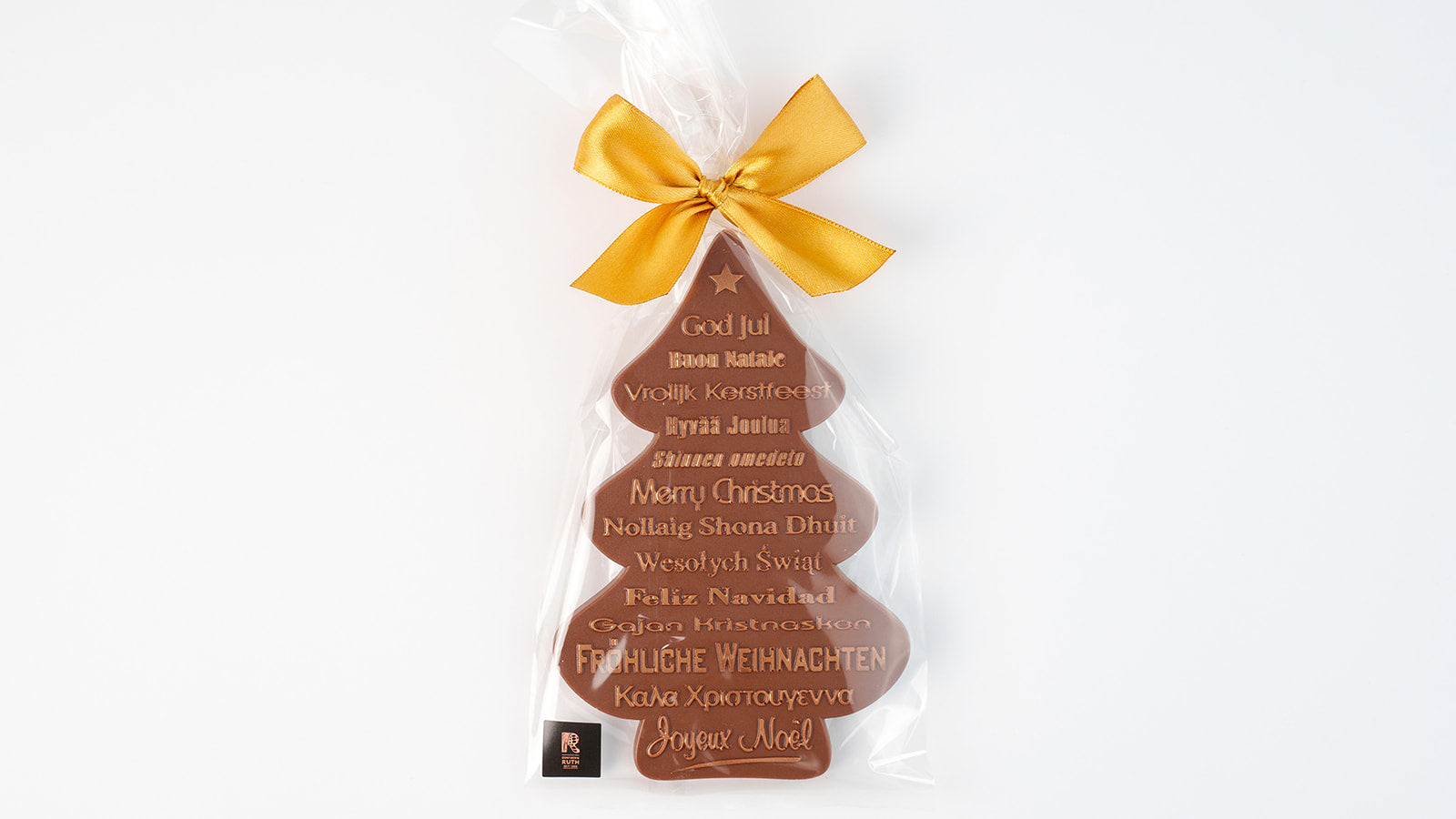 Tannenbaum mit Schriften - Vollmilch