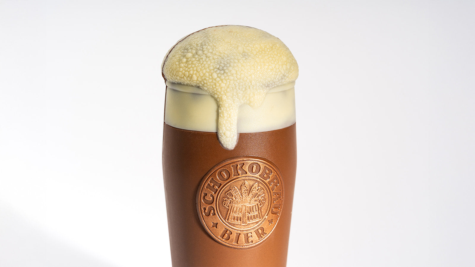 Bierglas aus Schokolade