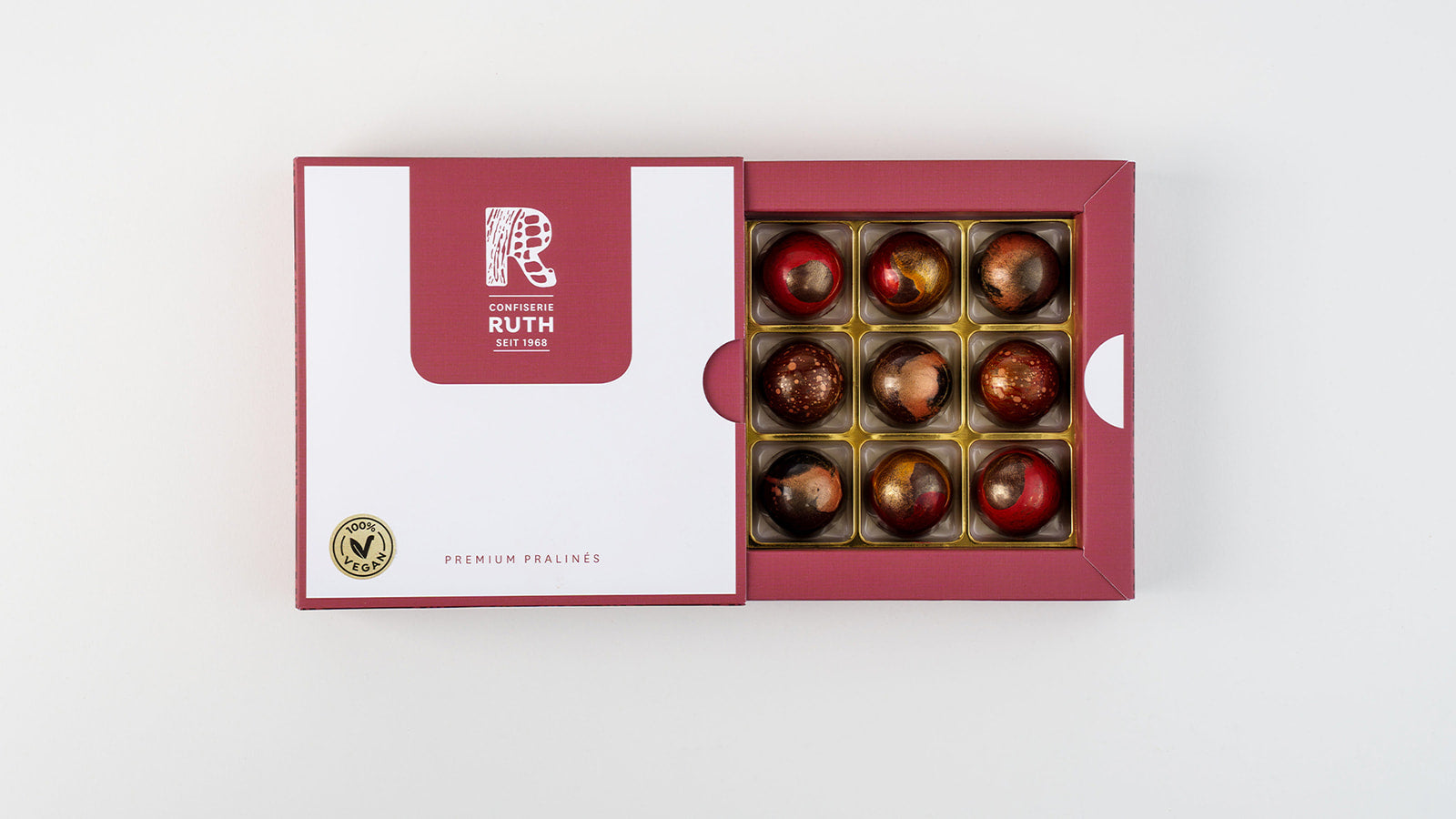 9er Pralinenbox Vegan
